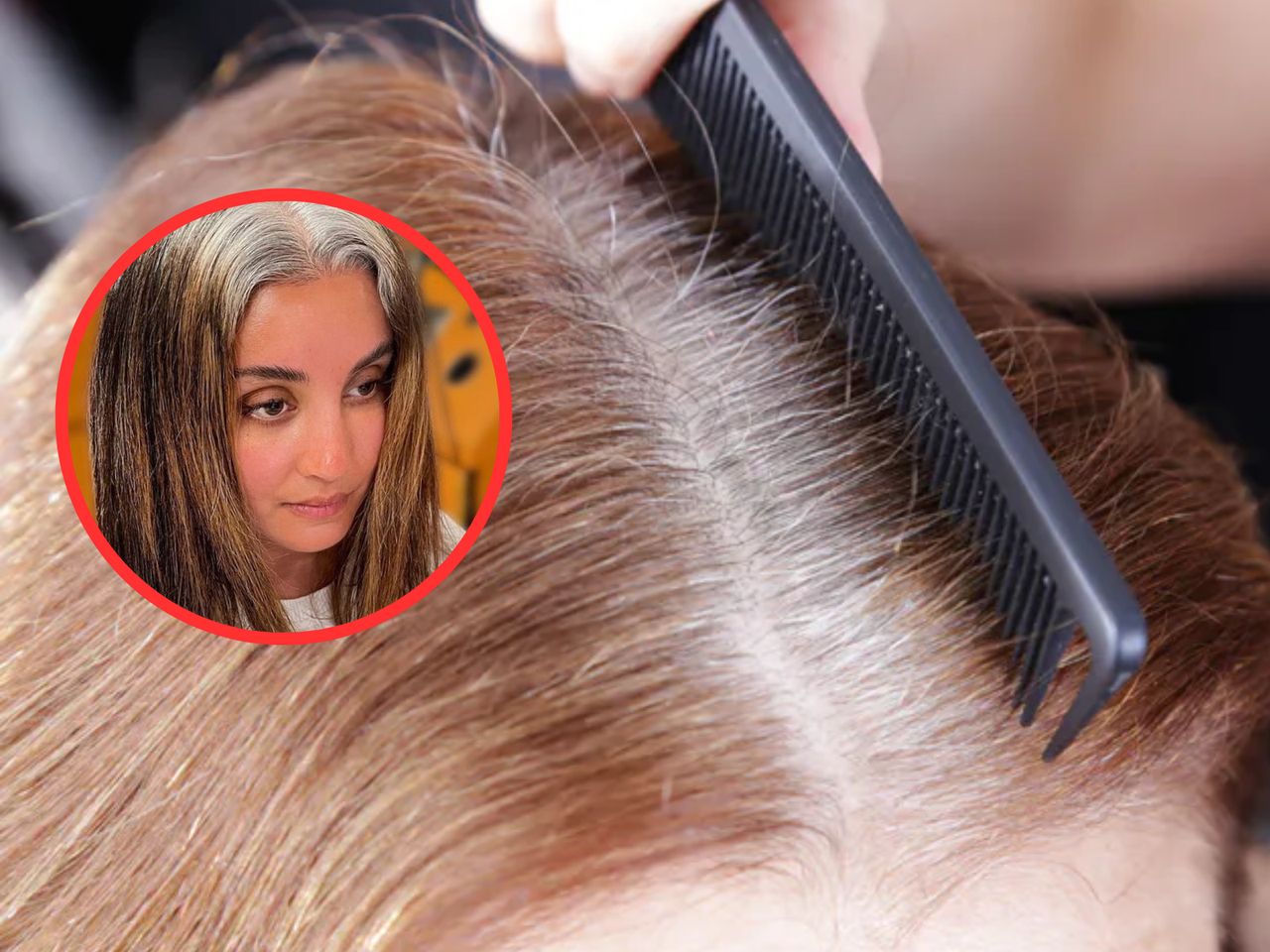 A hairdresser shows how to get rid of gray roots once and for all