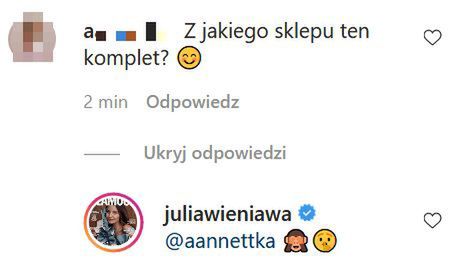 Julia Wieniawa promuje własną markę odzieżową