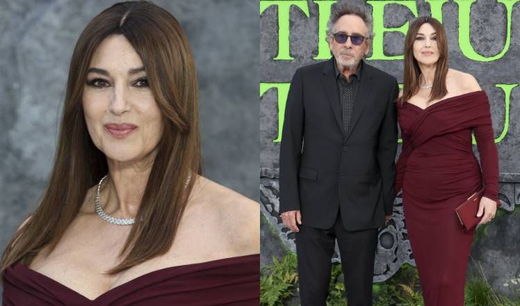 Monica Bellucci ZACHWYCA u boku Tima Burtona na premierze "Beetl