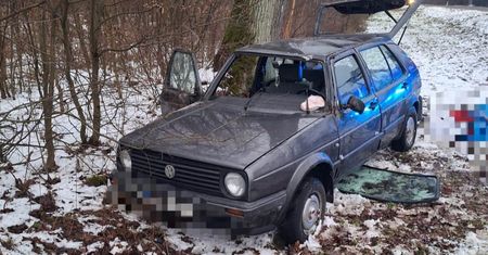 Nietrzeźwa kierująca zderzyła się z poprzedzającym jej auto samochodem. Miała ponad 2,5 promila