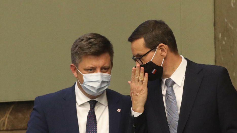 37. posiedzenie Sejmu IX kadencji17.09.2021 Warszawa, 37. posiedzenie Sejmu IX kadencji, fot. Tomasz Jastrzebowski/REPORTER
N/z: Michal Dworczyk, Mateusz MorawieckiTomasz Jastrzebowski/REPORTER