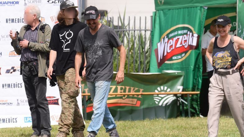 Monika Richardson z partnerem i pasierbem na gali VIP Cross