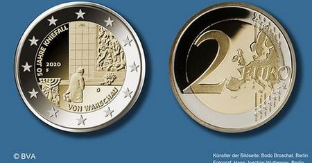 Moneta euro z polskim akcentem. Niemcy upamiętnią gest kanclerza