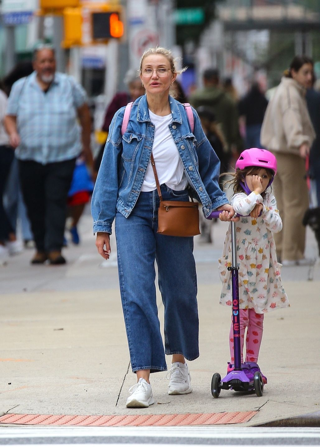 Cameron Diaz z córką w Nowym Jorku