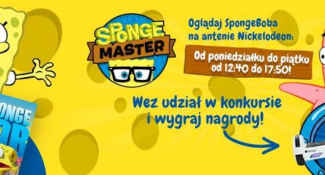 Aplikacja „Sponge Master” w Nickelodeon Polska. Odcinki animacji emitowane interaktywnie
