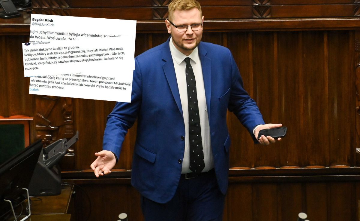 Michał Woś, sejm, Suwerenna Polska, immunitet poselski Woś bez immunitetu. W sieci zawrzało