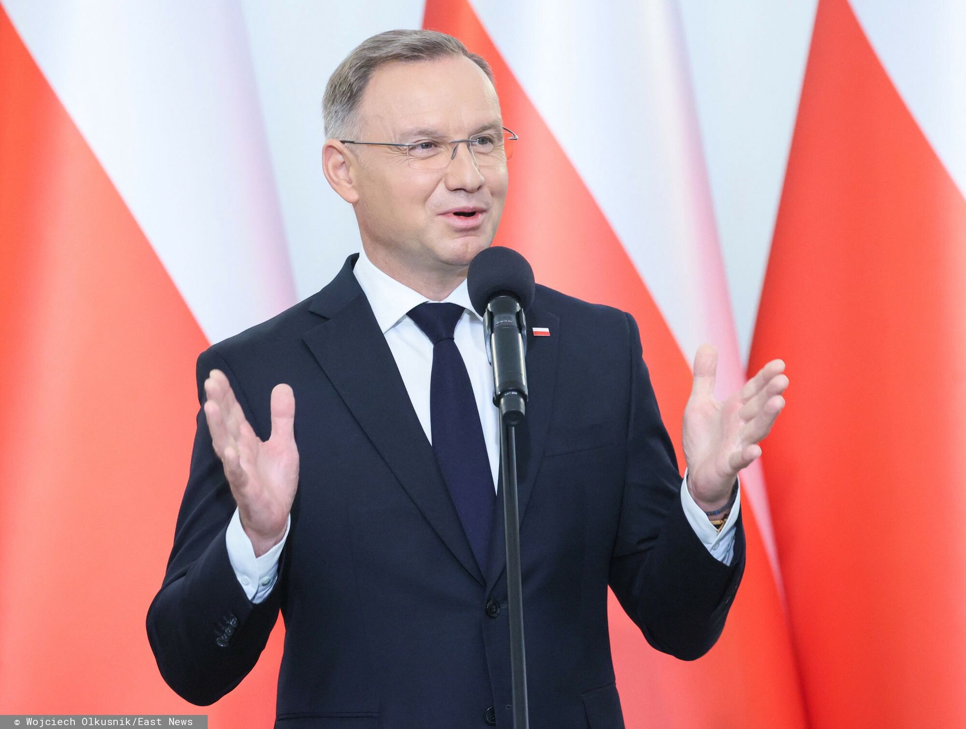 Spotkanie prezydenta z medalistami igrzysk w Pary?u
Fot. Wojciech Olkusnik/East News, Warszawa, 09.09.2024. Palac Prezydencki. Wreczenie odznaczen panstwowych medalistom oraz trenerom Igrzysk XXXIII Olimpiady Paryz 2024, z udzialem prezydenta Andrzeja Dudy.
N/z: prezydent Andrzej Duda
Wojciech Olkusnik