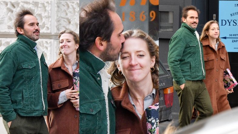 Lara Gessler i Piotr Szeląg na spacerze