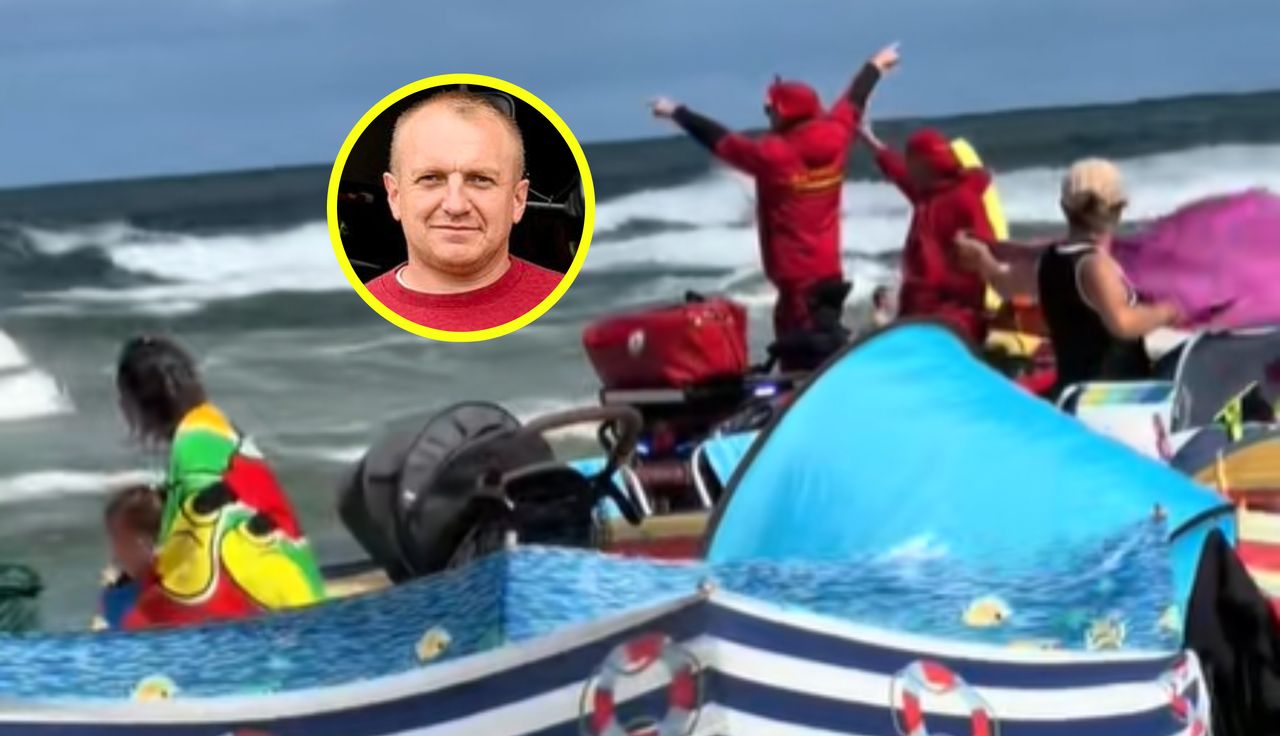 Ratownik załamuje ręce. Tragedie w Bałtyku. Ludzie nic sobie nie robią