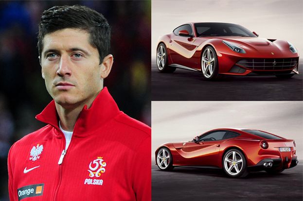 Lewandowski chwali się nowym ferrari!