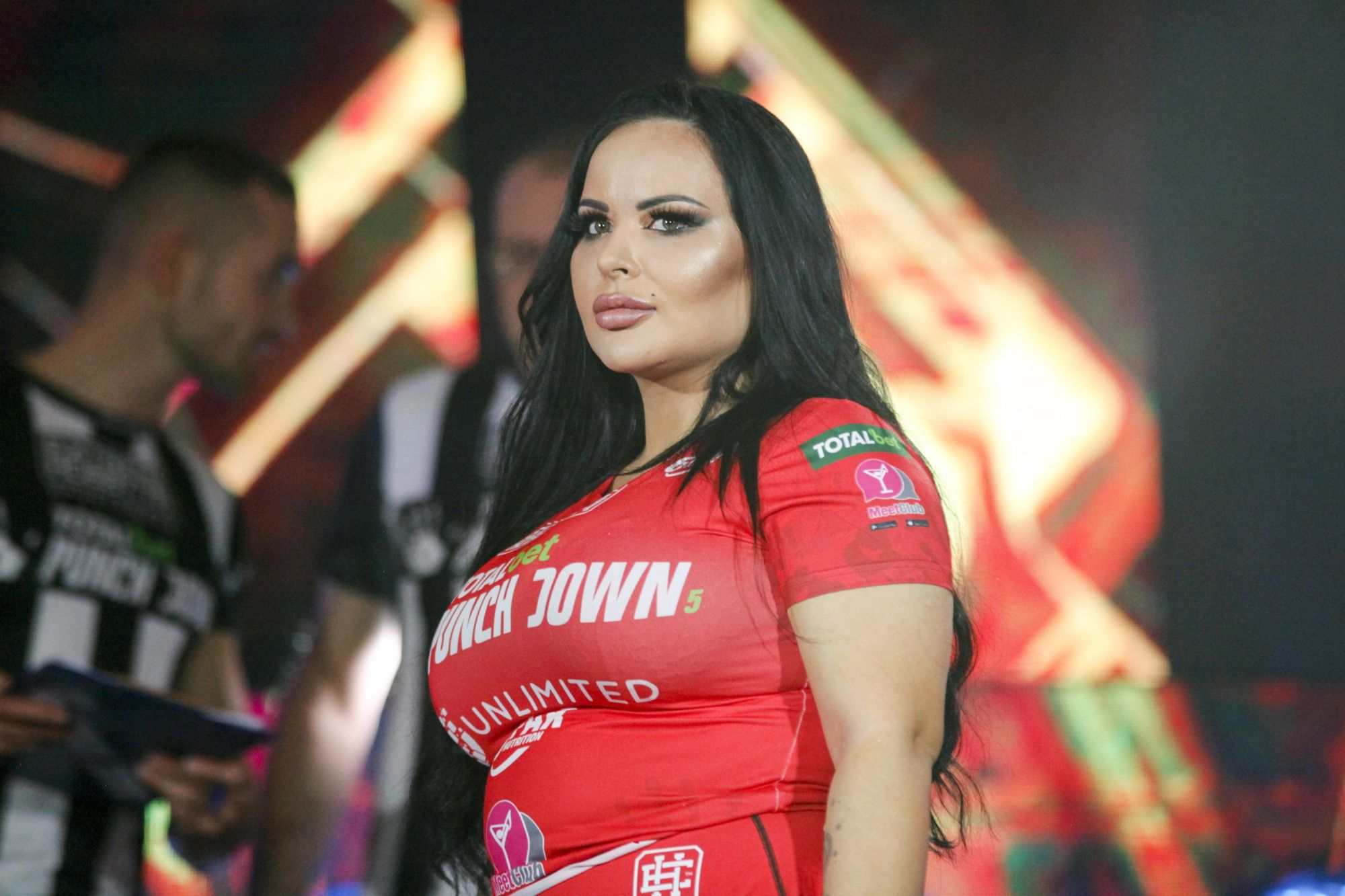 Esmeralda Godlewska na gali PunchDown