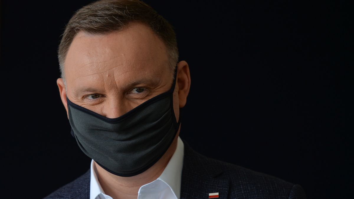 Polish President Andrzej Duda accompanied by wife Agata Kornhauser-Duda, arrives to casts his vote in the first round of the Presidential Election 2020, in Krakow's Polling Station number 108.On June 28, 2020, in Krakow, Lesser Poland Voivodeship, Poland. (Photo by Artur Widak/NurPhoto via Getty Images)