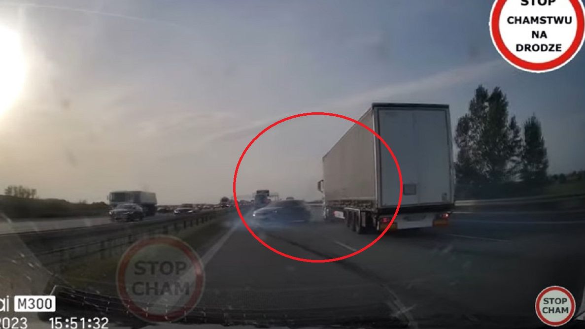 Szokujące nagranie z polskich dróg. 