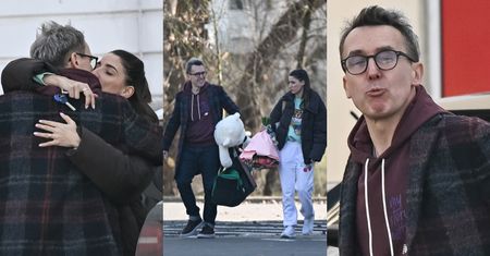 Uzbrojony w gigantycznego pluszaka Maciej Kurzajewski i Lenka Klimentova OBŚCISKUJĄ SIĘ po treningu do "TzG"