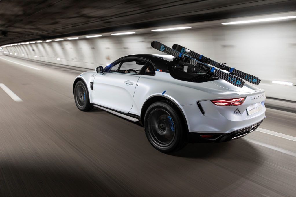 Alpine A110 Sports X to auto wręcz stworzone do przewozu nart