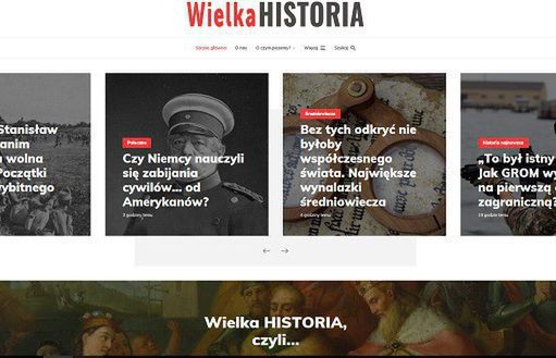 Startuje serwis WielkaHistoria.pl, twórców CiekawostekHistorycznych.pl i TwojejHistorii.pl