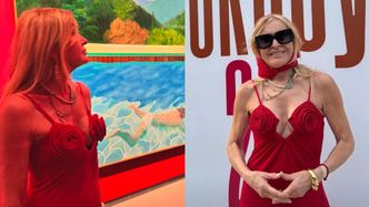 Monika Olejnik ŚWIECI DEKOLTEM podczas wypadu do paryskiego muzeum