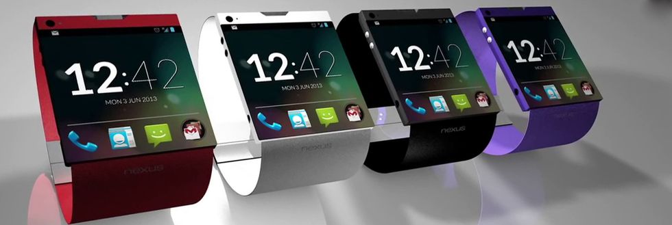 Inteligentny zegarek Google'a, zrzuty ekranu z iOS 8 i LG G3 z ekranem QHD