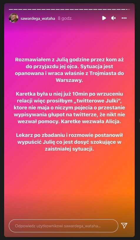 Relacja Sylwestra Wardęgi