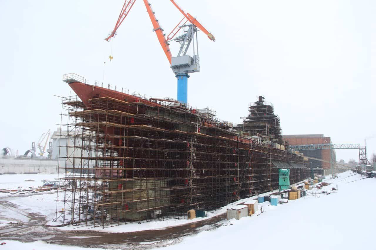 "Admirał Nachimow" during modernization work