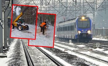 Trwa paraliż linii nr 216. Kolejarze szykują się na pogorszenie pogody