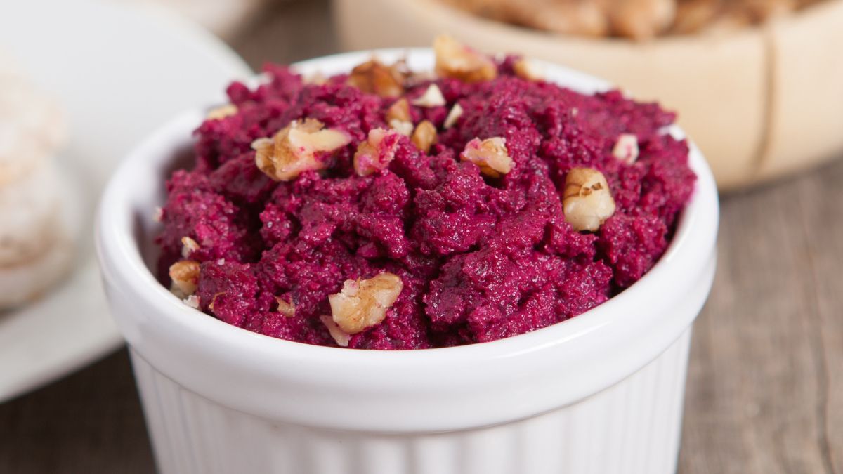 Pasta z pieczonych buraków