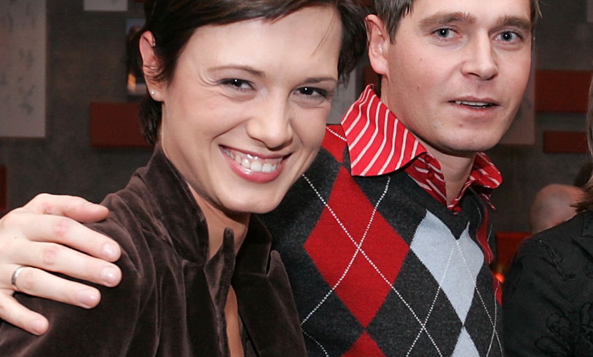 Paulina Chylewska z mężem w 2005 r.