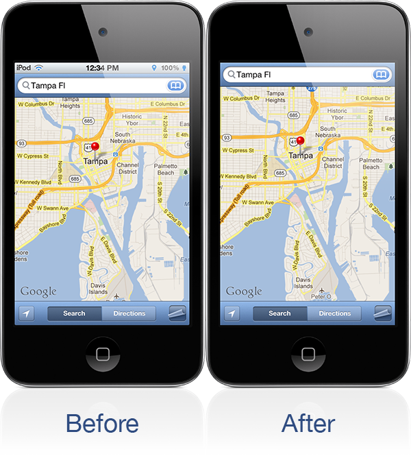 Pełnoekranowe wyświetlanie systemowych aplikacji iOS-a 2