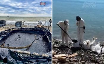 Nagrania potwierdzają katastrofę ekologiczną po uderzeniu Ukrainy