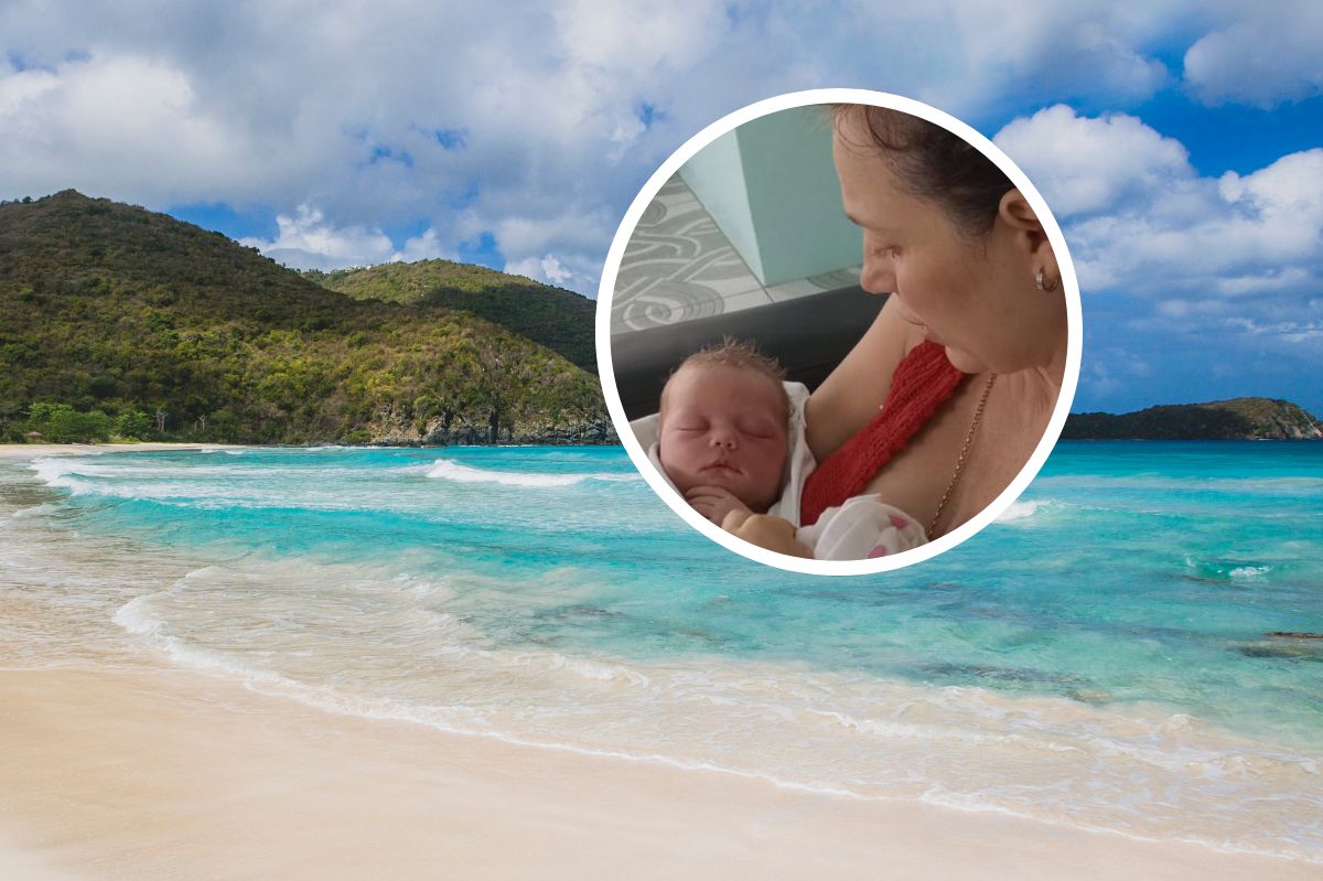 Iuliia Gurzhii marzyła, by urodzić dziecko na jednej z karaibskich plaż
