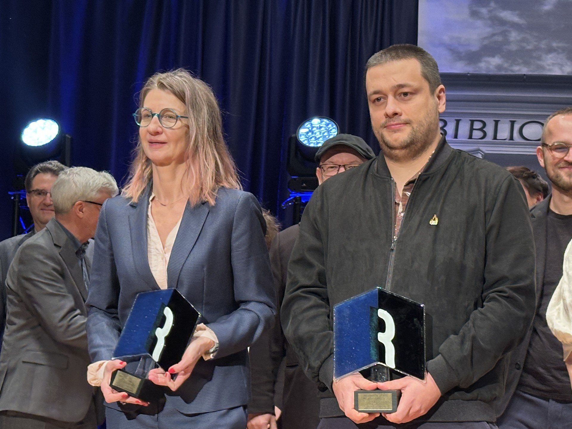 Agnieszka Jelonek i Tomasz Krok laureaci tegorocznej nagrody w dwóch kategoriach. 