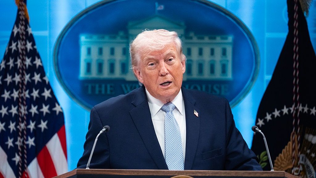 WH Briefing Iran 4/6/26
UNITED STATES - APRIL 6: President Donald Trump conducts a news conference in the White House briefing room about the war in Iran on Monday, April 6, 2026. (Tom Williams/CQ-Roll Call, Inc via Getty Images)
Tom Williams
donald trump, briefing, 119th congress, white house