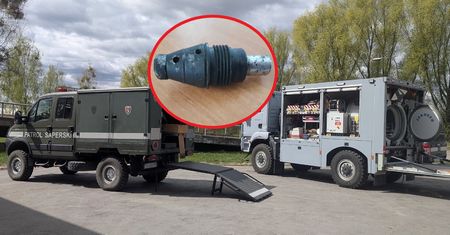 Znalazł pocisk podczas spaceru. Pijany przyniósł go na komendę