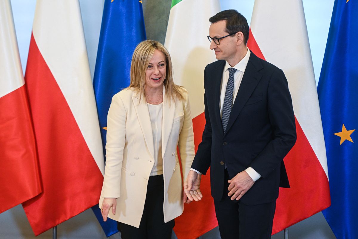 Po wizycie premier Włoch Giorgii Meloni w Polsce starcie na forum UE