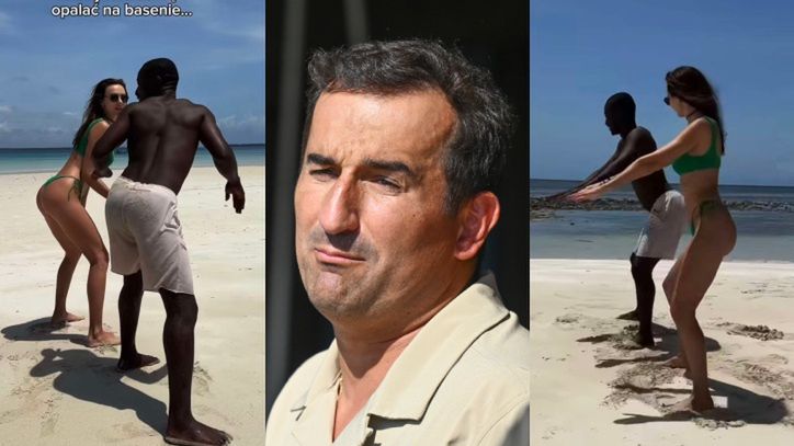 Marcela Leszczak trzęsie pupą na plaży pod okiem Kenijczyka