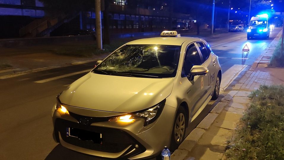 Potrącenie mężczyzny na przejściu dla pieszych na al. Anders