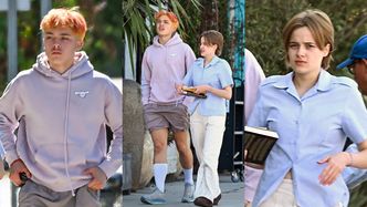 Zaabsorbowani codziennością Vivienne i Knox Jolie-Pitt szwendają się po ulicach Santa Monica. Niedługo stuknie im 18-stka (ZDJĘCIA)