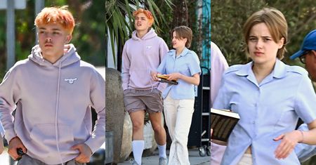 Zaabsorbowani codziennością Vivienne i Knox Jolie-Pitt szwendają się po ulicach Santa Monica. Niedługo stuknie im 18-stka (ZDJĘCIA)