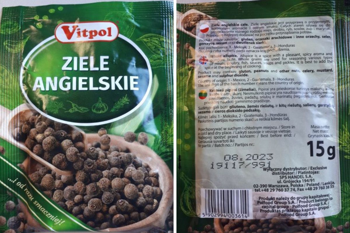 Wycofanie dotyczy określonych partii produktu