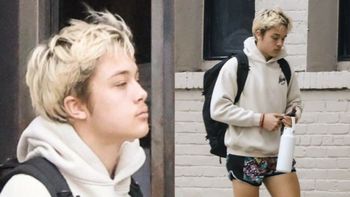 Zaspany (?) Knox Jolie-Pitt maszeruje na trening z tajskiego boksu (FOTO)