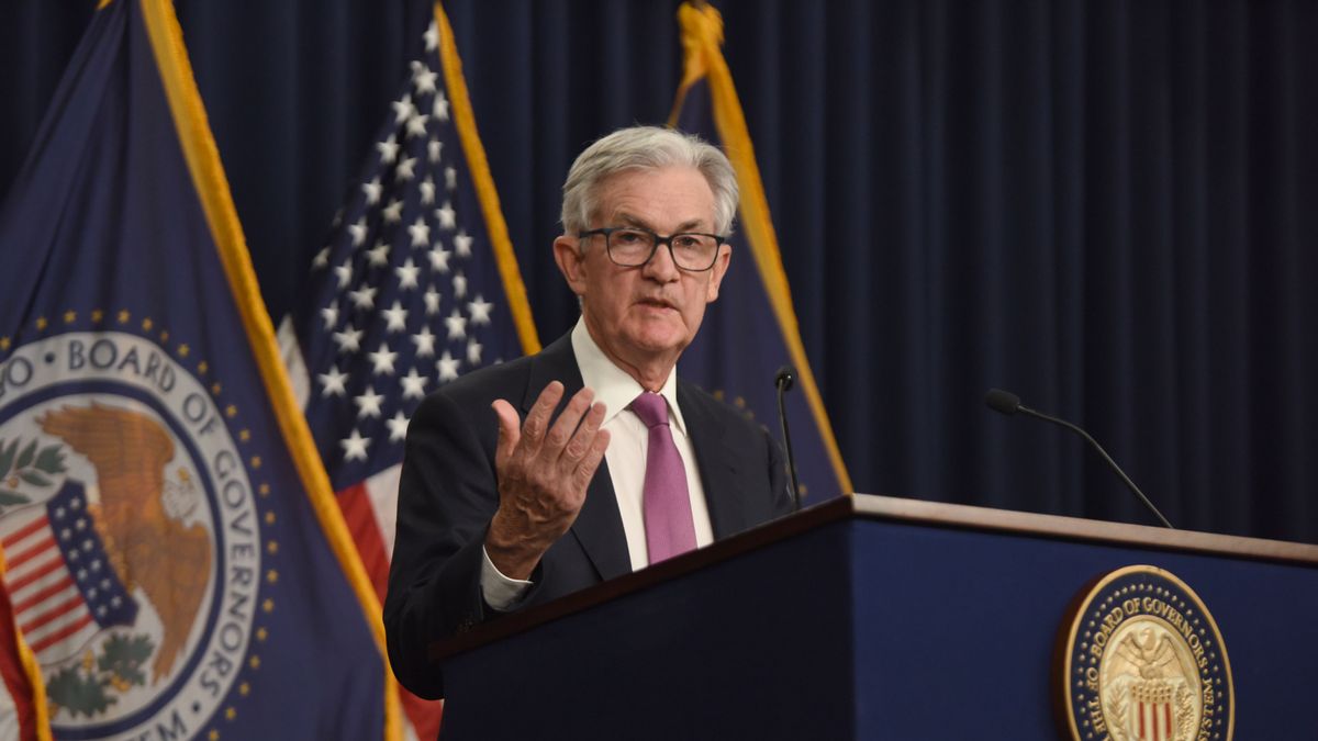 Jerome Powell Holds Press Conference On Interest Rate Announcement
WASHINGTON, DC - FEBRUARY 01: U.S. Federal Reserve Chairman Jerome Powell speaks during a news conference after a Federal Open Market Committee meeting on February 1, 2023 in Washington, DC. (Photo by Chen Mengtong/China News Service/VCG via Getty Images)
China News Service
increase interest