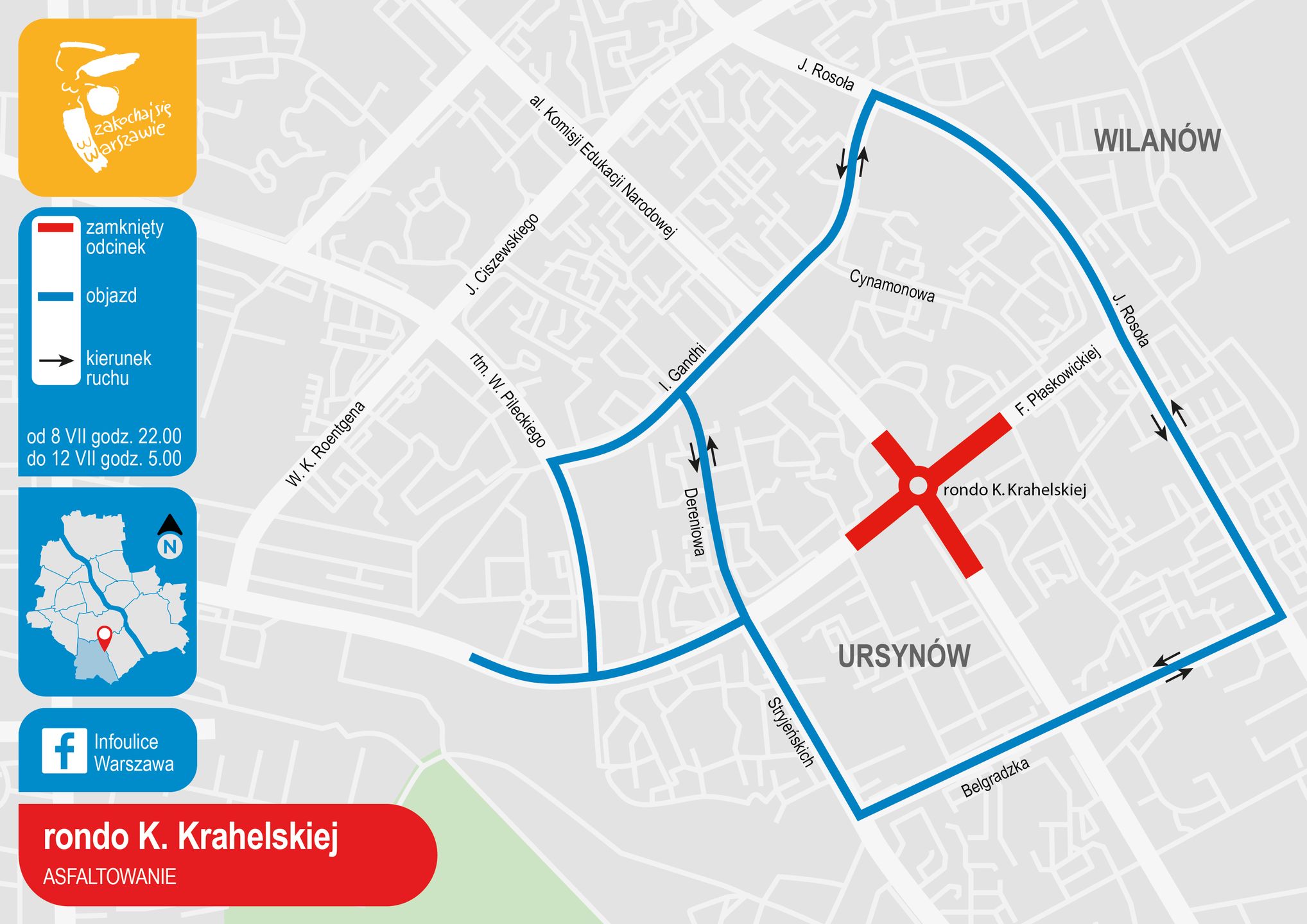 Warszawa. Kierowców czeka zmiana organizacji ruchu