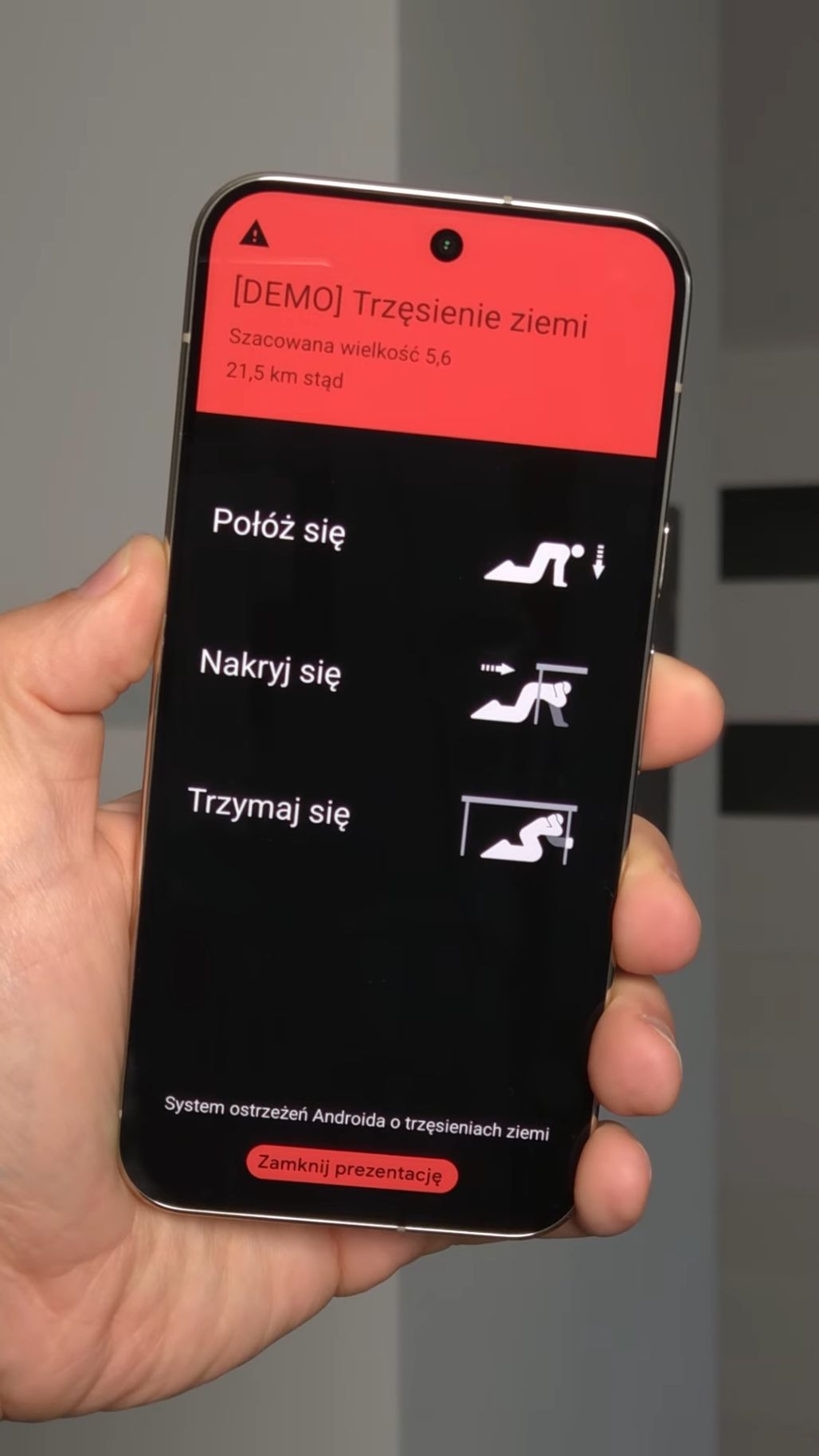 Android ostrzega o trzęsieniach ziemi