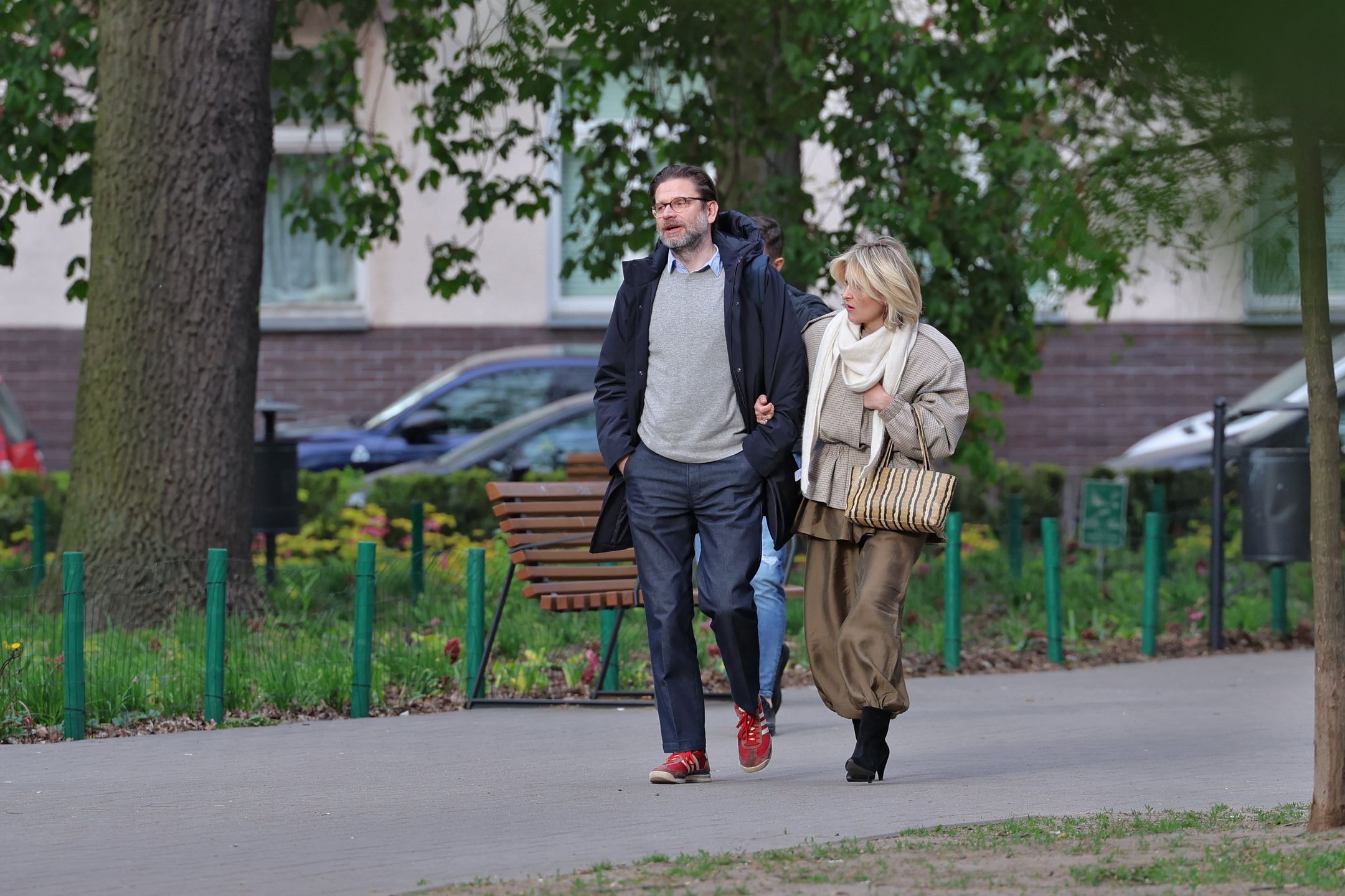 Marieta Żukowska z mężem na mieście