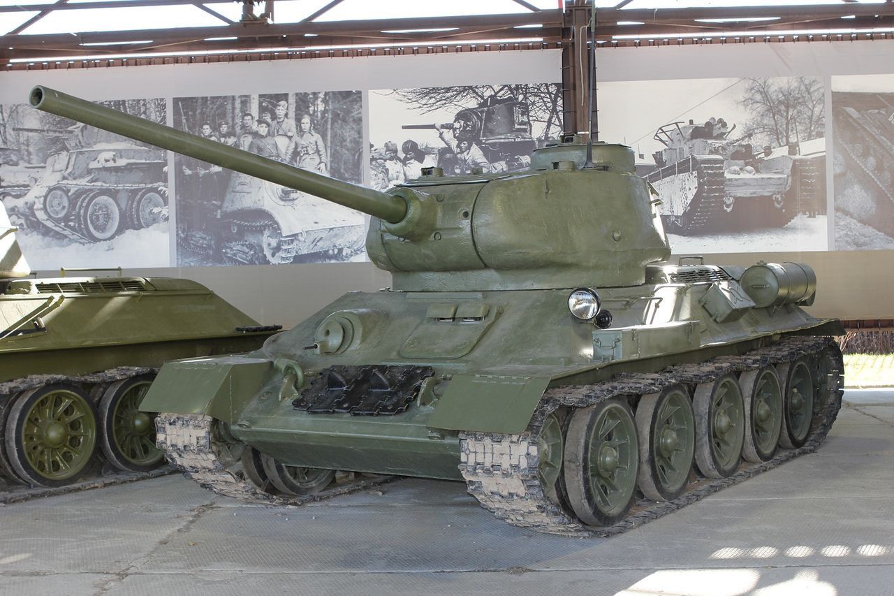 Tank T-34-85 in the Museum of Russian Military History