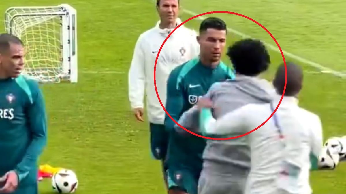 Niespodziewana wizyta na treningu. Do Cristiano Ronaldo podbiegł kibic