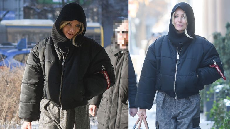 Agnieszka Woźniak-Starak w zimowej stylizacji