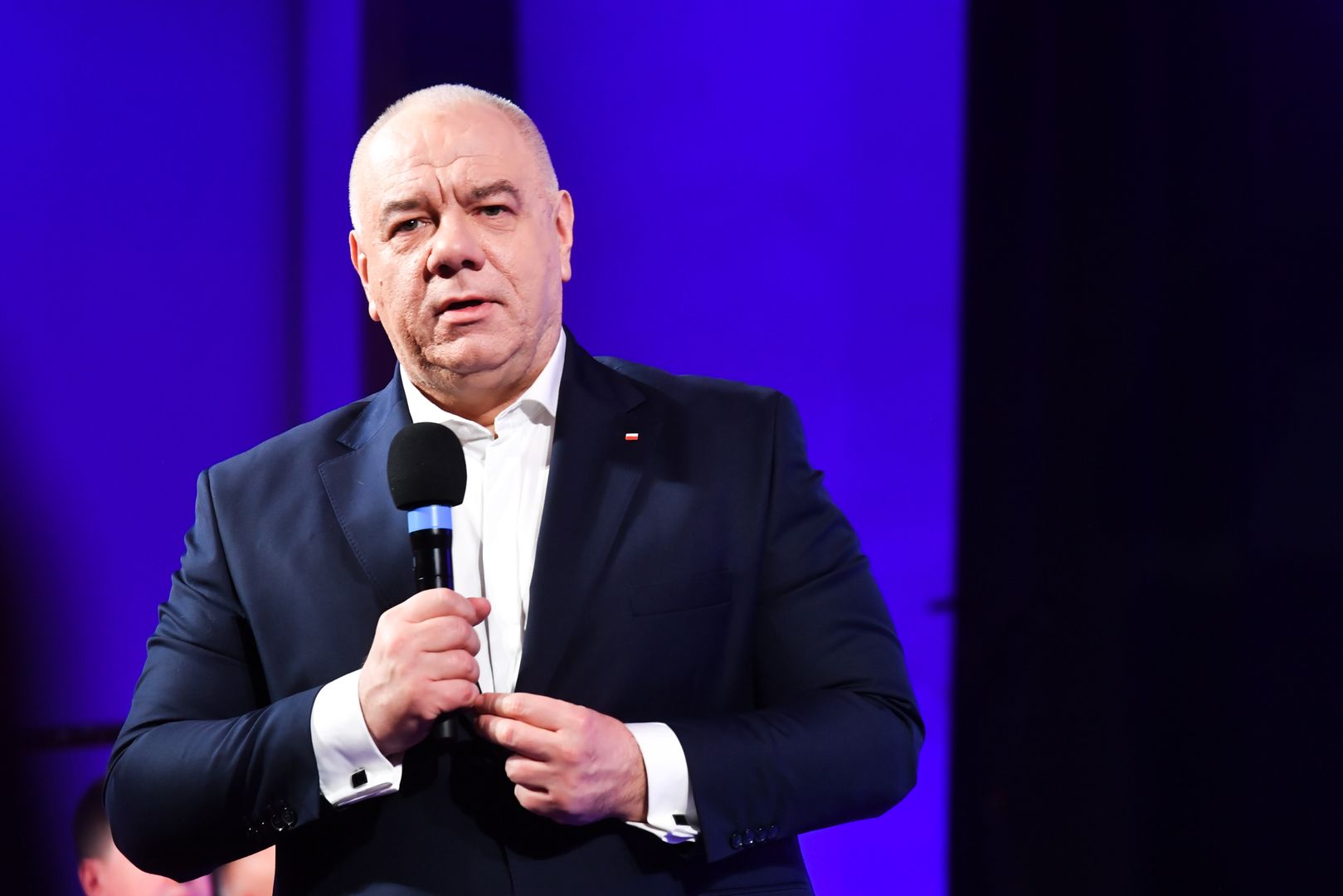 Warszawa, 21.03.2023. Wicepremier, minister aktywów państwowych Jacek Sasin podczas konferencji �Chronimy Polaków� w siedzibie Kancelarii Prezesa Rady Ministrów w Warszawie, 21 bm. (jm) PAP/Andrzej Lange
