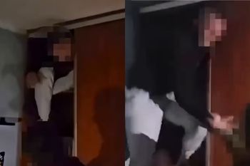 Nie zatrzymał się do kontroli drogowej. Policjanci znaleźli go w szafie