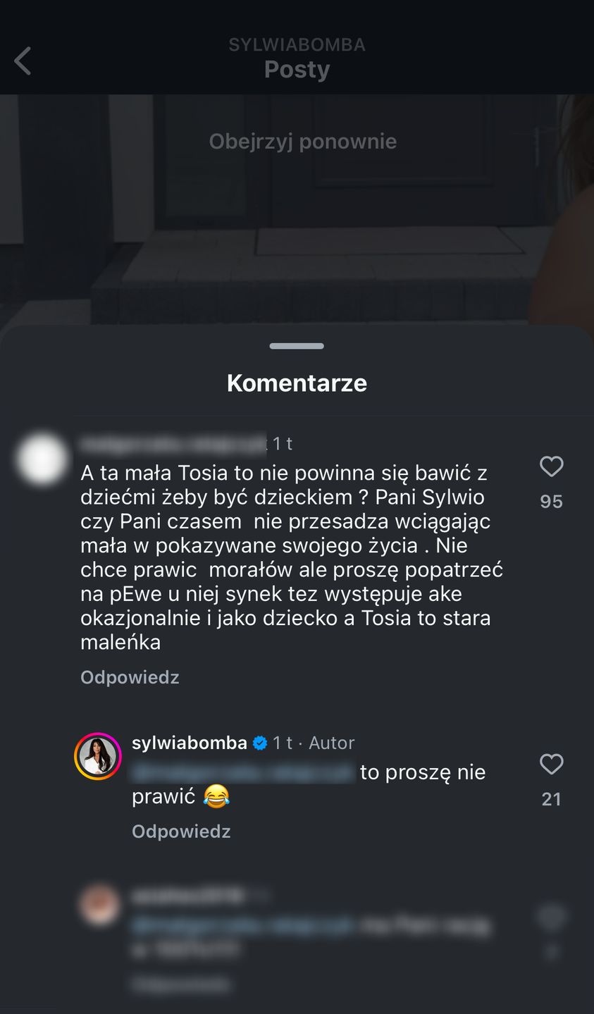 Internautka zaczepiła Sylwię Bombę. Celebrytka odpowiedziała